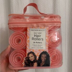 Pink Hair Rollers Set- Never Used
